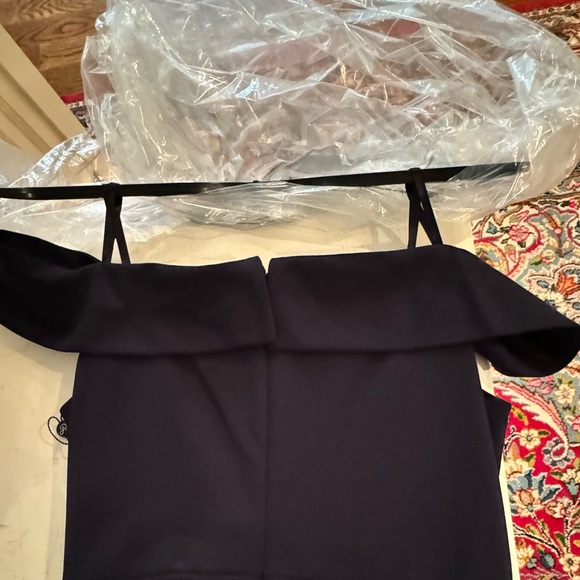 NWT Midnight Navy Formal gown by Adriana Papell. - Picture 2 of 5